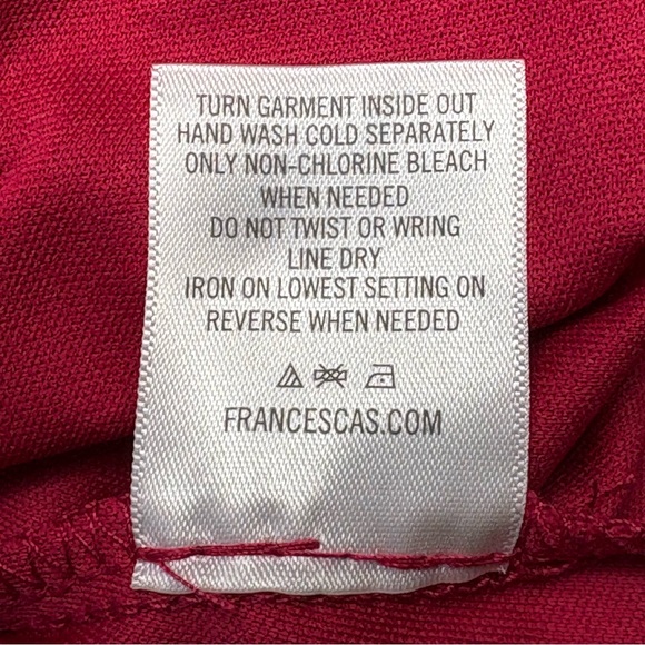 NWT Francesca's Collections Mi Ami Swiss Dot Tiered Mini Dress M Red Chiffon - Picture 14 of 15